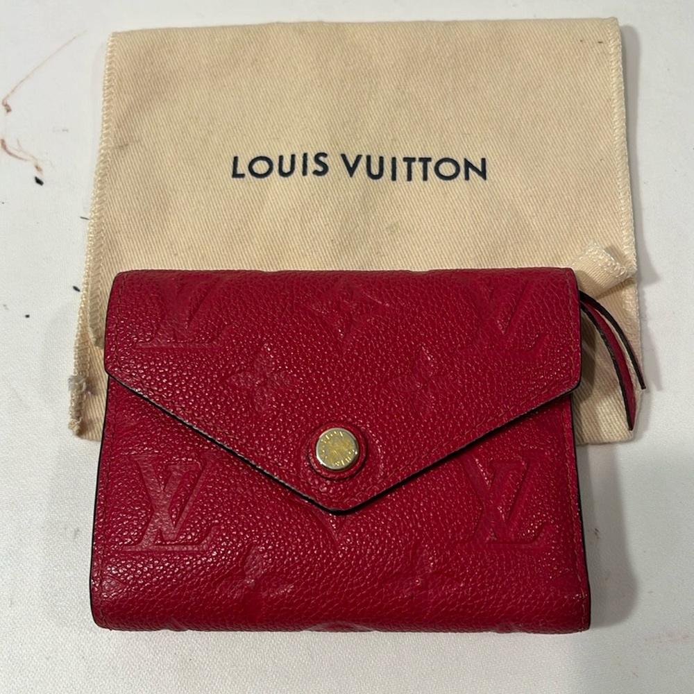 Louis Vuitton Red Bifold Wallet